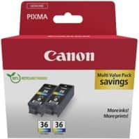 Canon 36 Original Ink Cartridge Cyan, Magenta, Yellow Pack of 2