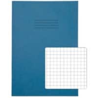 Rhino Exercise Book A4 Squared Stapled Side Bound Manila Light Blue Not perforated  80 Pages Pack of 50