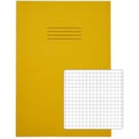 Rhino Exercise Book A4 Squared Stapled Side Bound Manila Yellow Not perforated  80 Pages Pack of 50