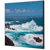 SHOWDOWN Sea Waves Textile Wall Decoration Multicolour Aluminium