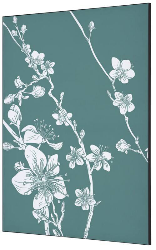 SHOWDOWN Japanese Blossom Textile Wall Decoration Multicolour Aluminium