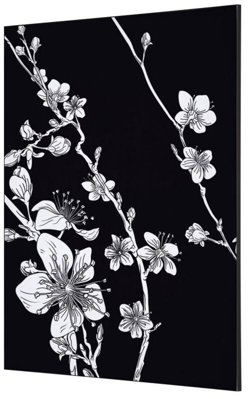 SHOWDOWN Japanese Blossom Textile Wall Decoration Multicolour Aluminium