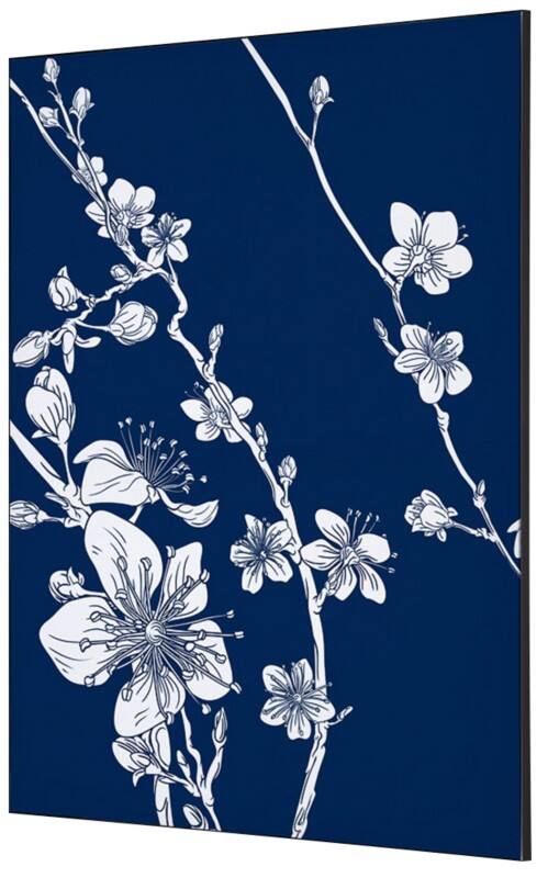 SHOWDOWN Japanese Blossom Textile Wall Decoration Multicolour Aluminium