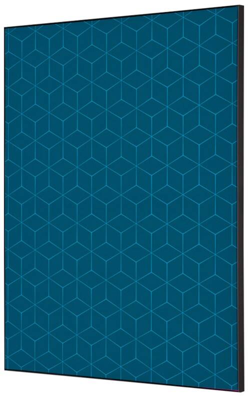SHOWDOWN Hexagon Textile Wall Decoration Multicolour Aluminium