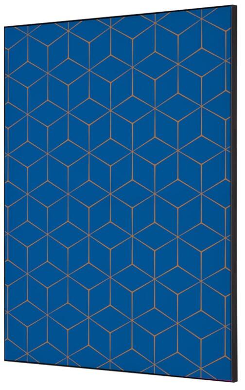 SHOWDOWN Hexagon Textile Wall Decoration Multicolour Aluminium
