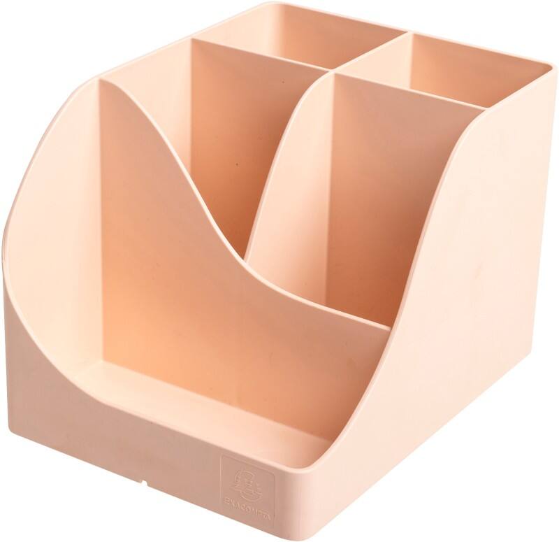 Exacompta Skandi Pen-Wave Desk Organiser 5 Compartments PS (Polystyrene) Nude