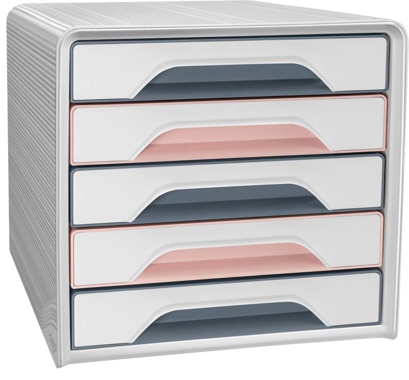 CEP Mineral Drawer Unit Plastic Assorted 5 Drawers 28.8 cm x 27 cm A4
