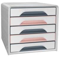 CEP Mineral Drawer Unit Plastic Assorted 5 Drawers 28.8 cm x 27 cm