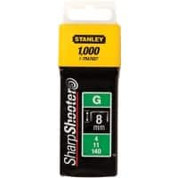 Stanley SharpShooter Staples 8 mm 1-TRA705T Metal Silver Pack of 1000