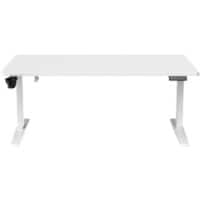 Realspace Electronically Height Adjustable Sit Stand Desk Melamine, Steel 160 x 800 x 600 - 1,300 mm