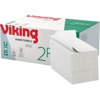 Viking Standard 100% Recycled Hand Towel V-fold Natural 2 Ply 1268211 15 Pieces of 250 Sheets