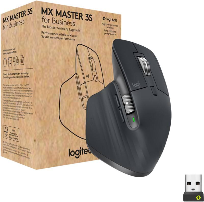 Logitech MX Master 3s Wireless Mouse Grey  