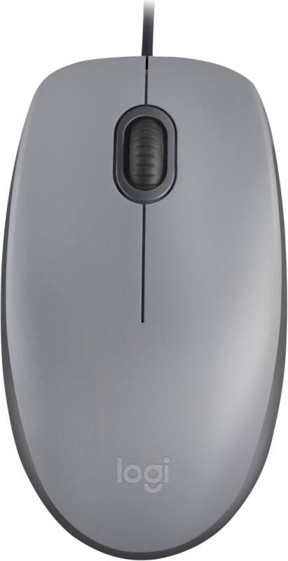 Logitech Silent M110 Mouse Wired Grey Suitable For Lefthanded People