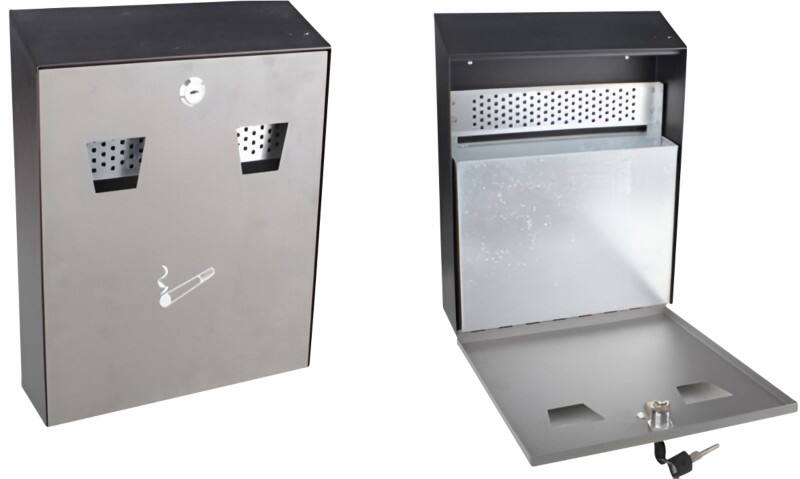 Cigarette Bin Stainless Steel 7.5 x 25.7 x 32 cm Silver 904311