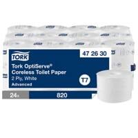 Tork OptiServe Toilet Paper Rolls 2 Ply Coreless 472630