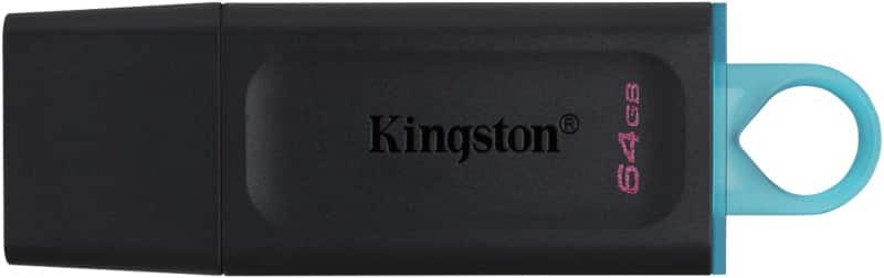 Kingston DataTraveler Exodia Flash Drive 64 GB Black, Turquoise