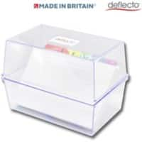 Deflecto Card Holder CP161YTCRY Transparent 14.5 x 10.3 x 9.5 cm Pack of 5