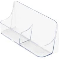 Deflecto Business Card Holder Plastic Transparent