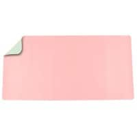 Deflecto Desk Mat Faux Leather, PVC (Polyvinyl Chloride) Green, Pink 120 x 60 cm