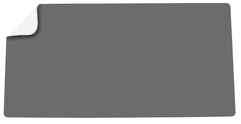 Deflecto Desk Mat Faux Leather, PVC (Polyvinyl Chloride) Grey, White 120 x 60 cm