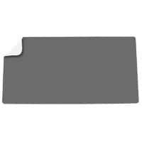 Deflecto Desk Mat Faux Leather, PVC (Polyvinyl Chloride) Grey, White 80 x 40 cm