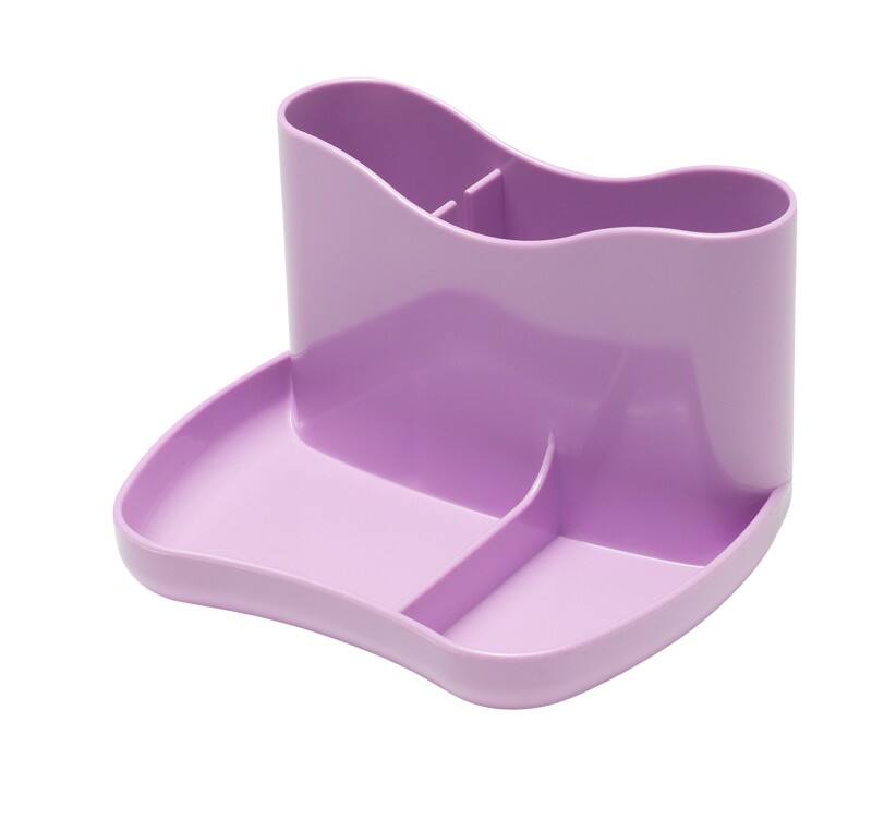 Deflecto Kaddymaster Desk Organiser 1 Compartments Plastic Lavender