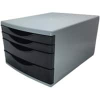 Deflecto Desktop Drawers Plastic Black 4 Drawers 29 x 40.3 x 21.2 cm