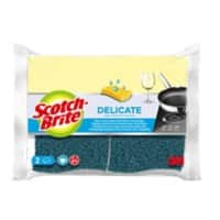 Scotch-Brite Delicate Sponge 10.5 x 2.5 x 15 cm Yellow Pack of 2