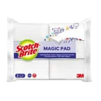 Scotch-Brite Magic Pad Sponge 11 x 2.7 x 15.1 cm White Pack of 2