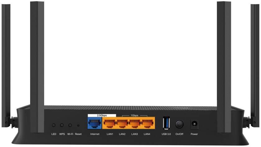 TP-LINK Archer BE230 Router 2.5 Gbps WAN Port 2.5 Gbps LAN Port, 3 x 1 Gbps LAN Ports
