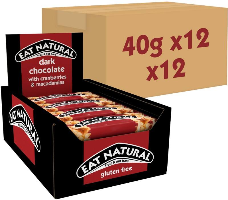 Eat Natural Snacks Assorted Breakfast Bar 40 g Pack of 12
