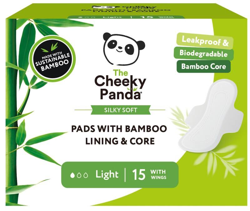 The Cheeky Panda Light Bamboo Sanitary Pads Pack of 15