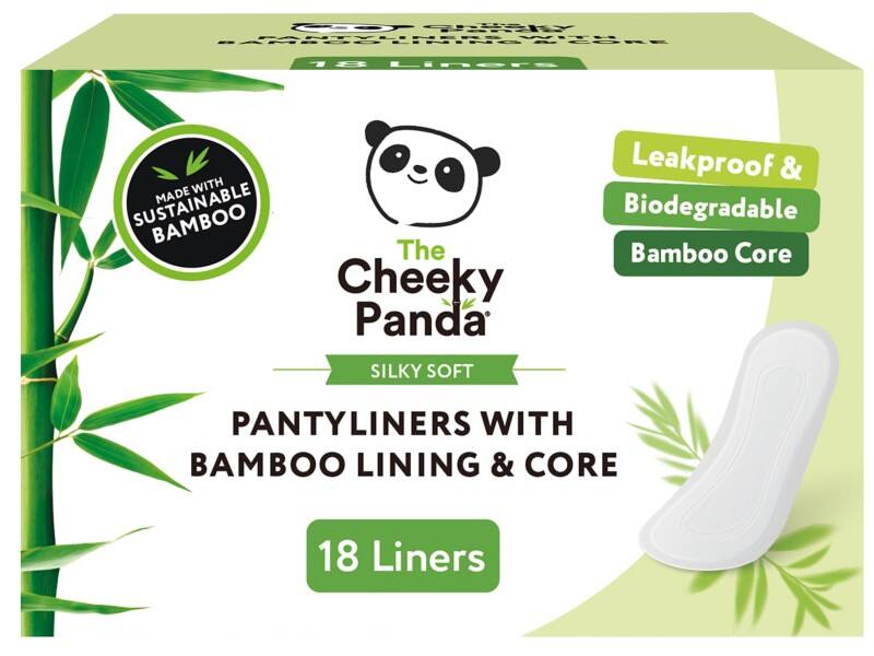 The Cheeky Panda Liners Bamboo Sanitary Pads Pack of 18
