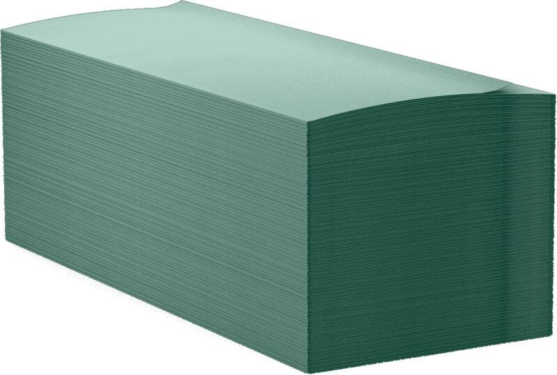 essentials Hand Towel V-fold Green 1 Ply HV1G35XDS Pack of 3510 