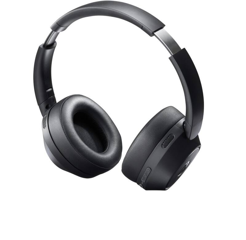 Motorola Wireless Headphones Over-the-ear Active Noise Cancelling With Microphone Stereo Black