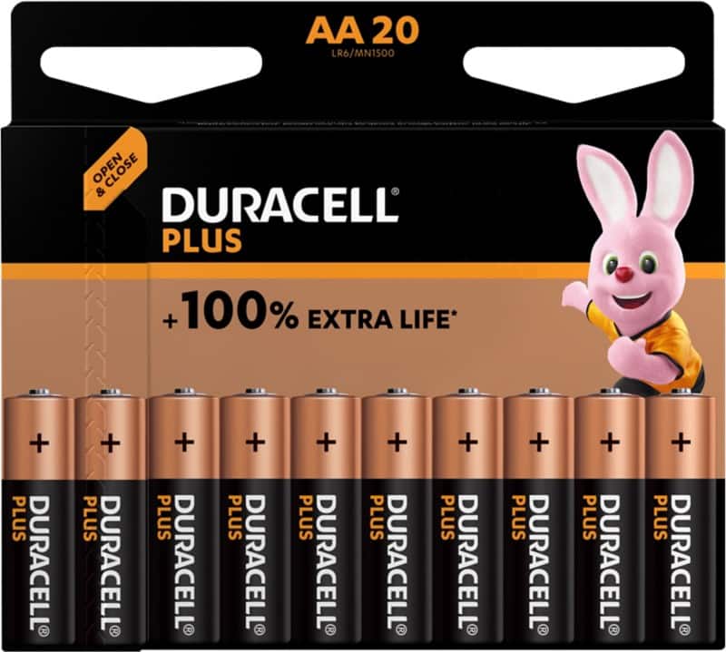 Duracell Batteries Plus Power Boost AA LR6 Alkaline Pack of 24