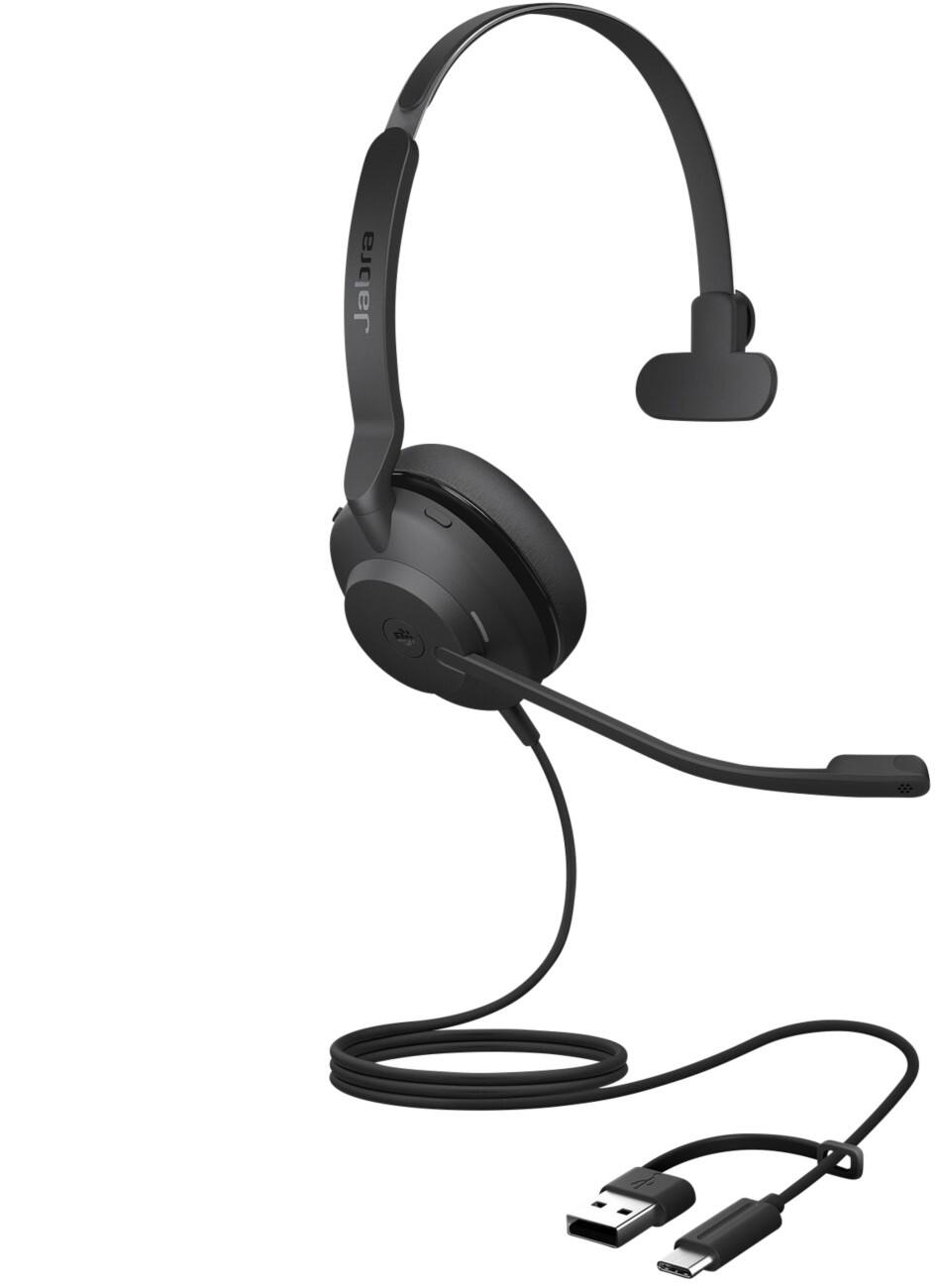 Jabra Evolve2 Wired Headset Over-the-head USB Without Bluetooth Mono 30 SE Black