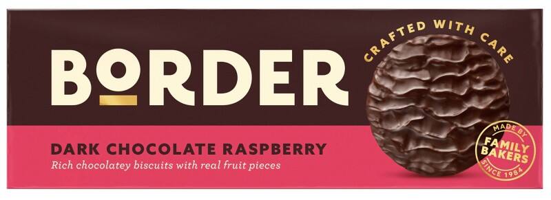 Border Biscuits Dark Chocolate and Raspberry 150g Pack of 6