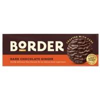 Border Biscuits Dark Chocolate Gingers 150g Pack of 9