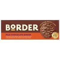 Border Biscuits Milk Chocolate Ginger 150g Pack of 9