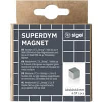 Sigel Magnetic Magnets Lacquered Steel SuperDym C5 1 x 1 x 1 cm Pack of 6