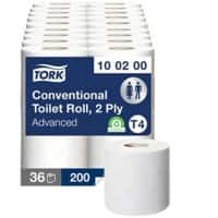 Tork T4 Advanced  Toilet Paper 2 Ply 100200 Pack of 36 