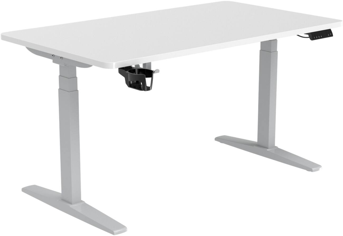 Viking Realspace Sit Stand Desk White 1,400 (W) x 800 (D) x 650 - 1300 (H) mm Melamine, Steel
