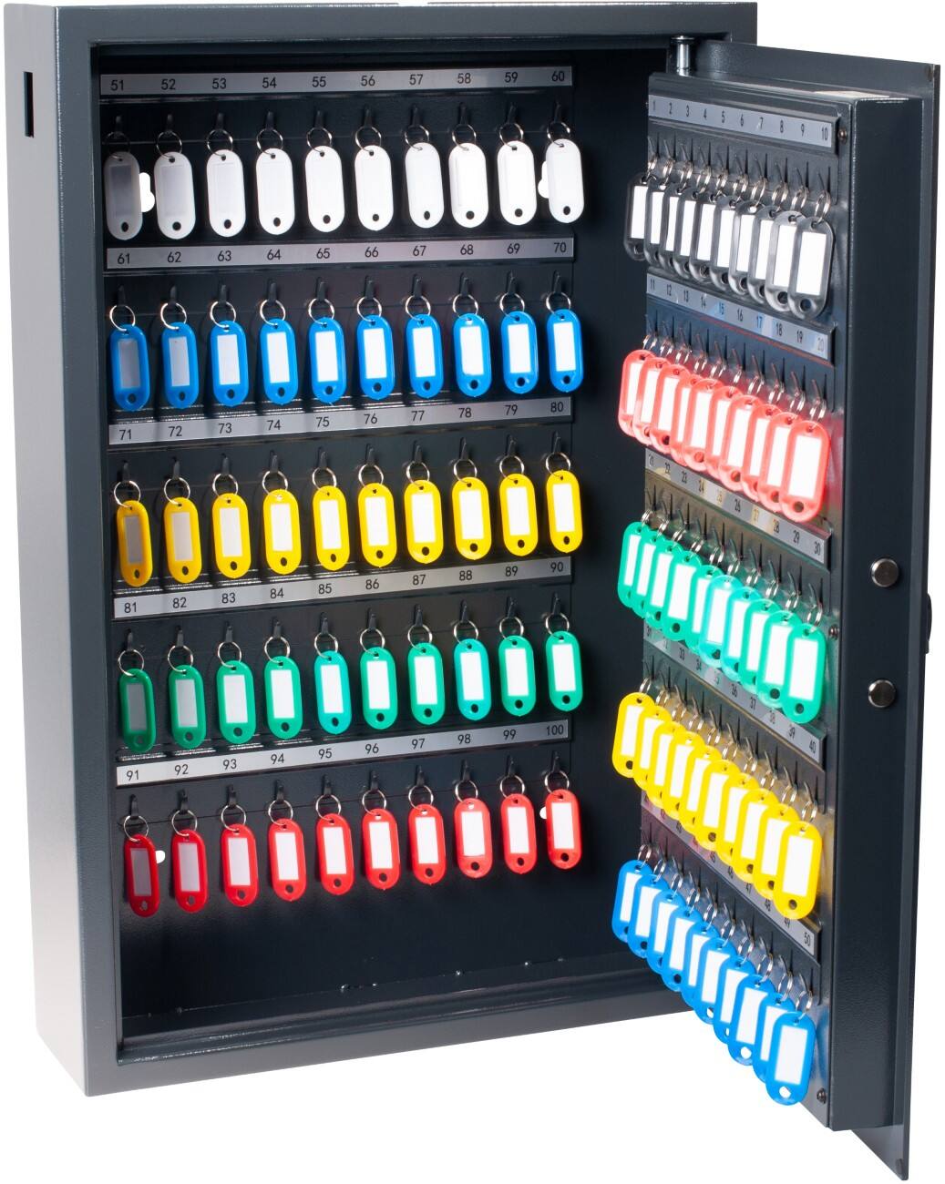 PAVO Key Cabinet 100 Hooks Combination lock 8056019 Grey