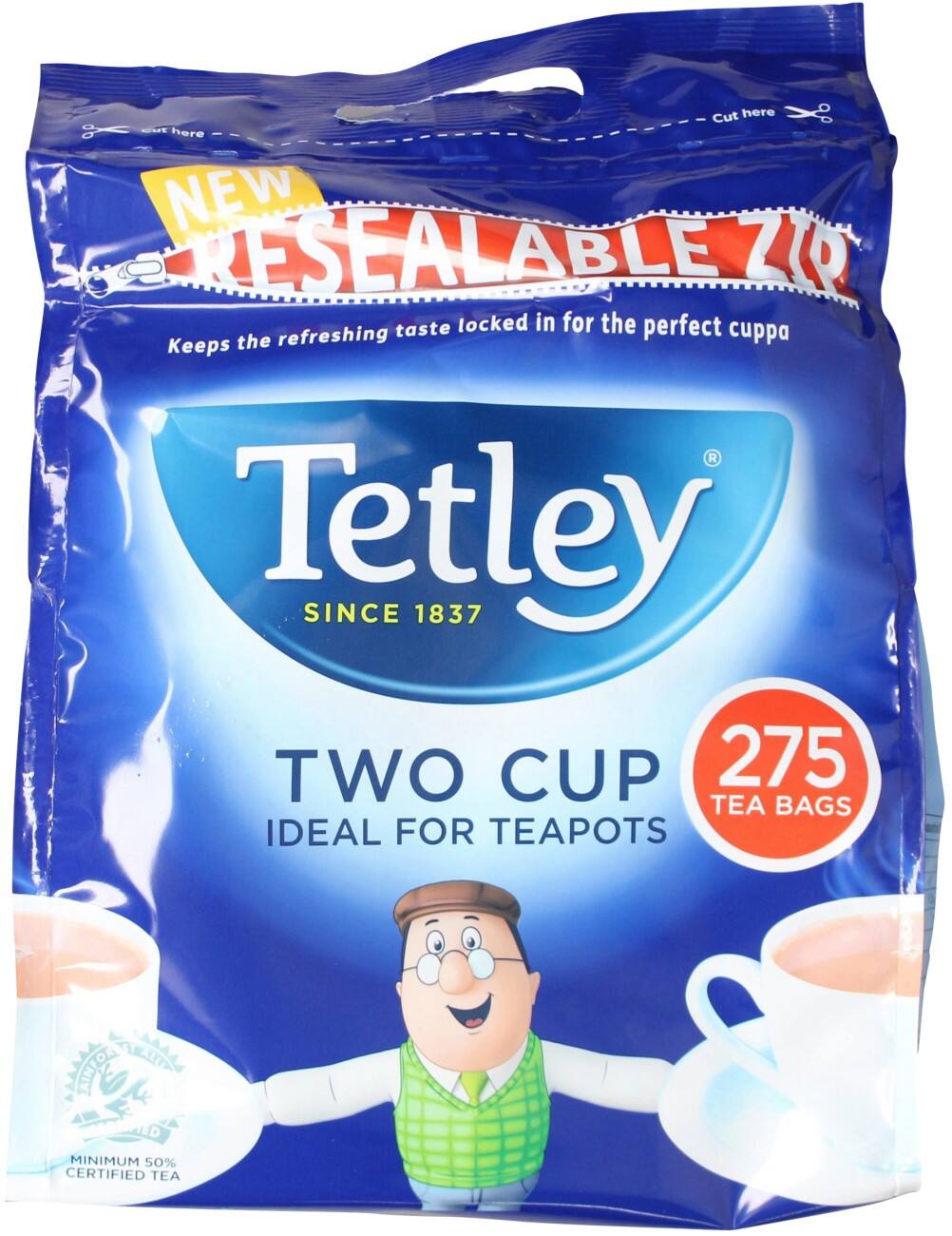 Tetley Two Cup Black Tea Bags Pack of 275