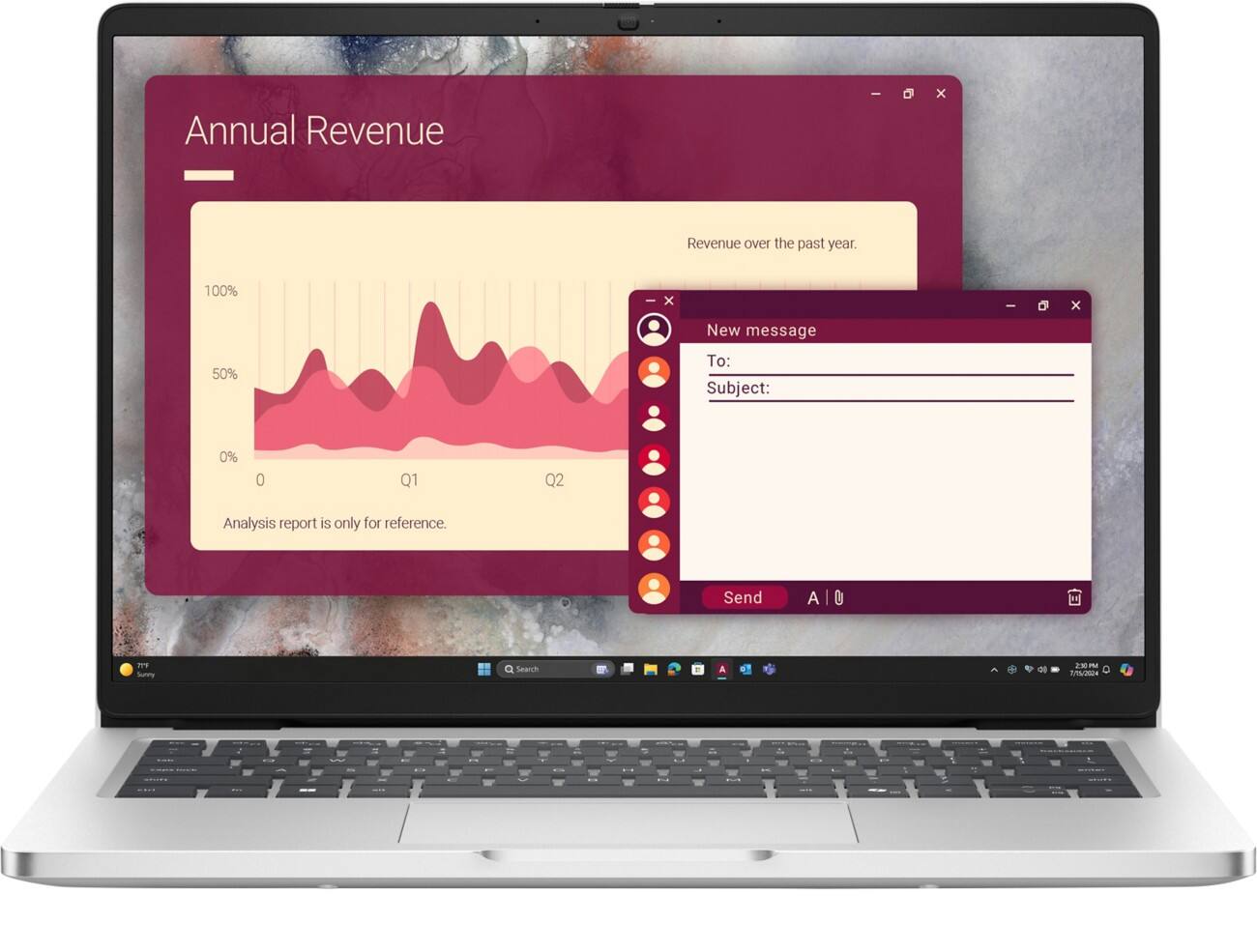 DELL Pro 14 14 inch Laptop Intel Core Ultra 7 265U 16GB 512GB SSD Full HD+ Windows 11 Pro Platinum PC14250