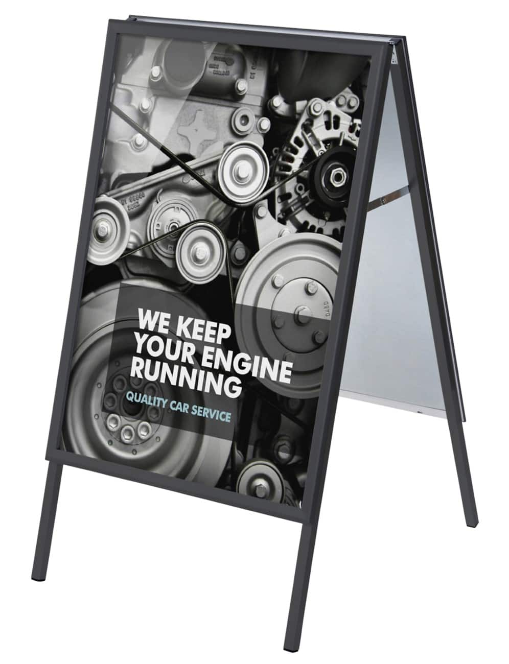 SHOWDOWN Pavement Sign 70  x 100 cm Aluminium Black ZP70x100G32MEBLVIK