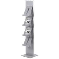 SHOWDOWN Brochure Stand Silver 370 x 417 x 1,665 mm