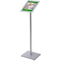 SHOWDOWN Display Stand A4 Aluminium, Steel Silver