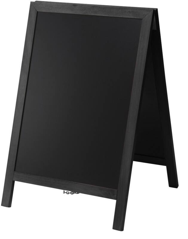 SHOWDOWN Natura Pavement Sign Freestanding Wood Black ZPCHBBL55x85